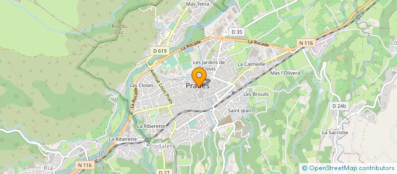 localisation de l'entreprise COMITE DU FESTIVAL DE PRADES  PRADES
