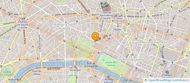 localisation de l'entreprise COMITE DU FG SAINT HONORE à PARIS