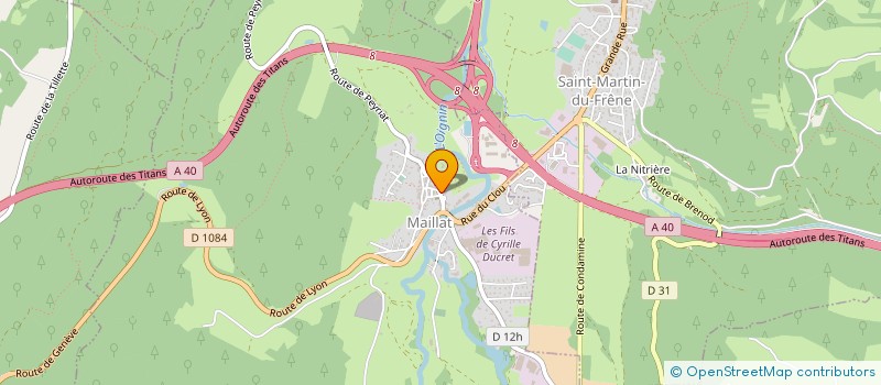 localisation de l'entreprise COMITE DU FLEURISSEMENT DE MAILLAT à MAILLAT