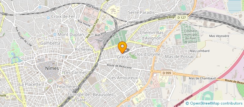 localisation de l'entreprise COMITE DU GARD DE VOLLEY-BALL  NIMES