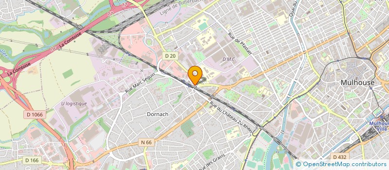 localisation de l'entreprise COMITE DU HAUT RHIN DE HANDBALL  MULHOUSE