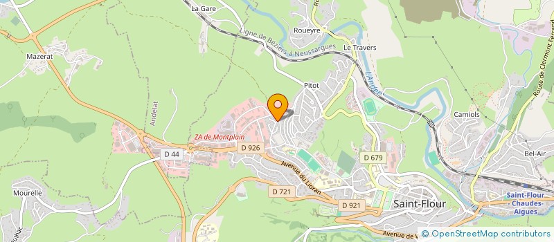 localisation de l'entreprise COMITE DU LOTISSEMENT DU FOYER AUVERGNAT DE BESSERETTE à SAINT-FLOUR