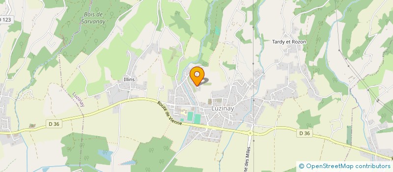 localisation de l'entreprise COMITE DU LYONNAIS DE SCRABBLE  LUZINAY