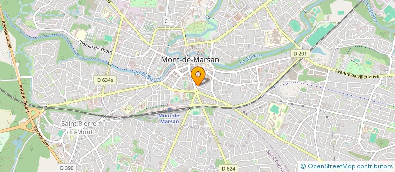 localisation de l'entreprise COMITE DU MEMORIAL LANDAIS  MONT-DE-MARSAN