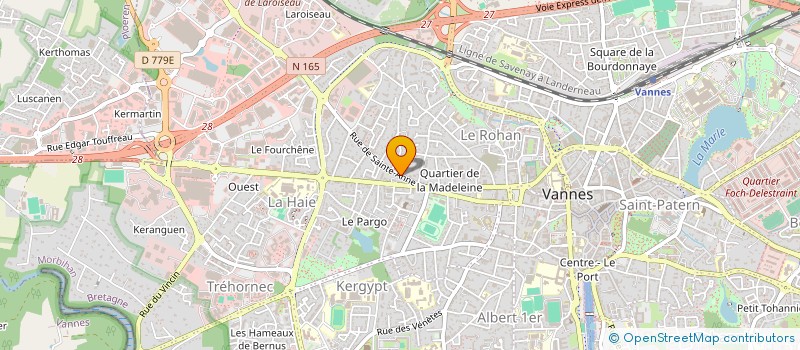 localisation de l'entreprise COMITE DU MORBIHAN POUR L'AIDE AUX LEPREUX- FONDATION RAOUL FOLLEREAU à VANNES