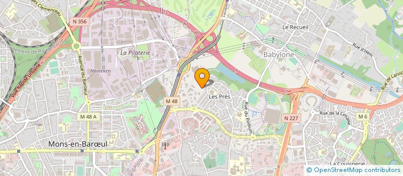 localisation de l'entreprise COMITE DU NORD DE HAND BALL à VILLENEUVE-D'ASCQ