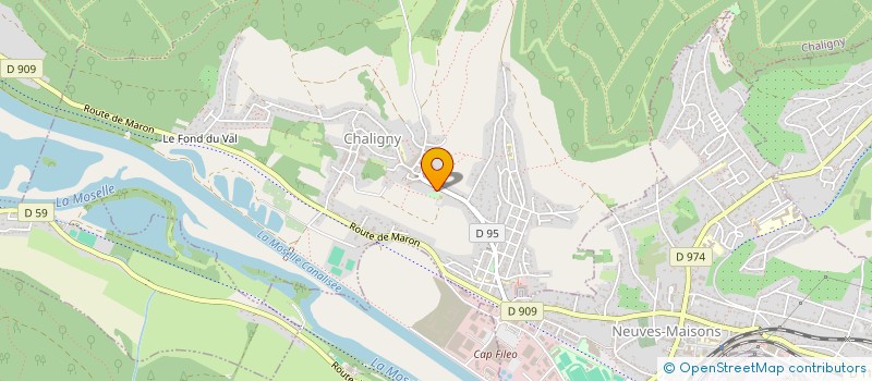 localisation de l'entreprise COMITE DU PERSONNEL COMMUNAL  CHALIGNY