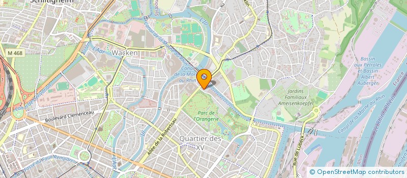 localisation de l'entreprise COMITE DU PERSONNEL CONSEIL DE L EUROPE à STRASBOURG