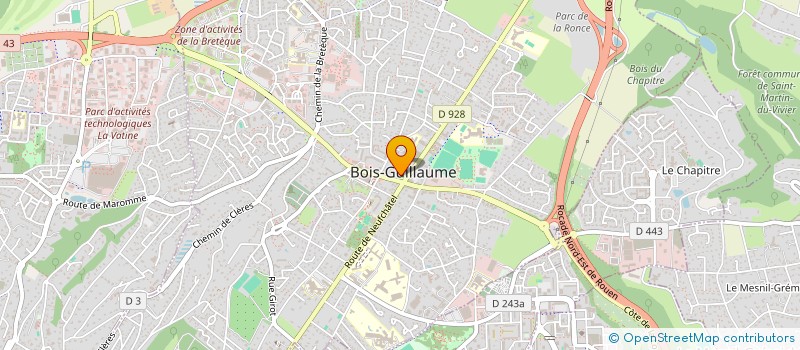 localisation de l'entreprise COMITE DU PERSONNEL DE BOIS-GUILLAUME à BOIS-GUILLAUME