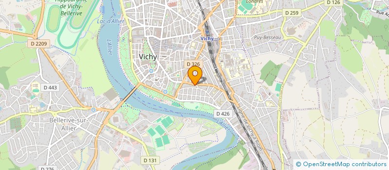 localisation de l'entreprise COMITE DU QUARTIER DE FRANCE ET DE LA CROIX SAINT MARTIN à VICHY