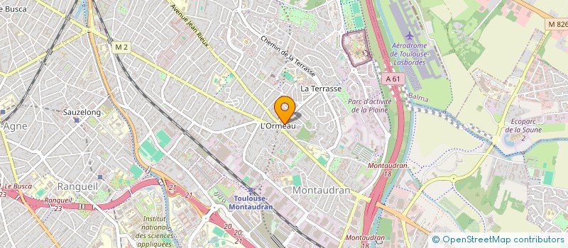 localisation de l'entreprise COMITE DU QUARTIER ORMEAU MONTAUDRAN à TOULOUSE