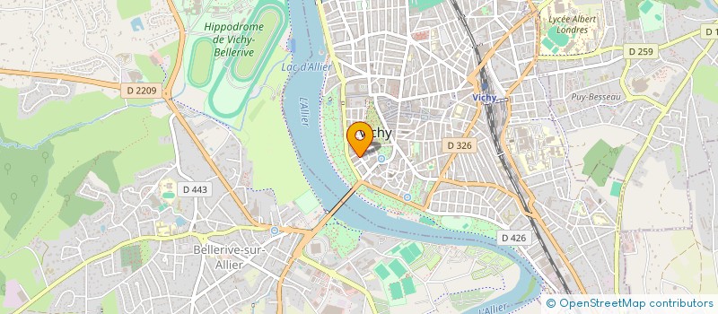localisation de l'entreprise COMITE DU QUARTIER THERMAL à VICHY
