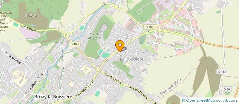 localisation de l'entreprise COMITE DU RENOUVEAU DE LABUISSIERE  BRUAY-LA-BUISSIERE