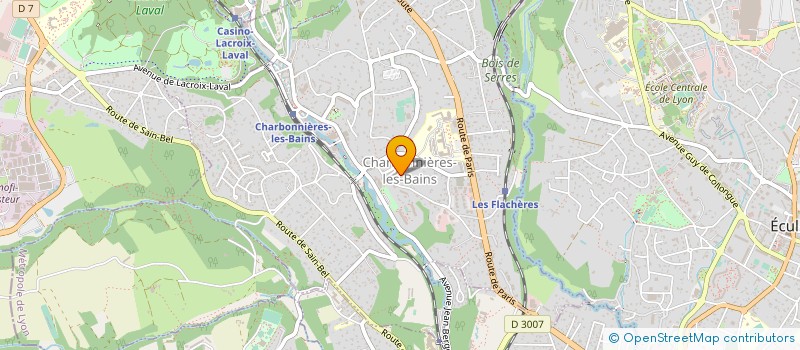 localisation de l'entreprise COMITE DU RHONE DE ROLLER-SKATING à CHARBONNIERES-LES-BAINS