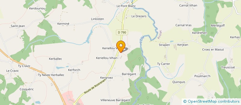 localisation de l'entreprise COMITE DU ROI MORVAN  LE FAOUET