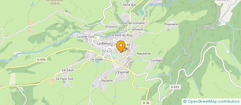 localisation de l'entreprise COMITE DU SECOURS POPULAIRE DE BESSE SAINT-ANASTAISE  BESSE-ET-SAINT-ANASTAISE