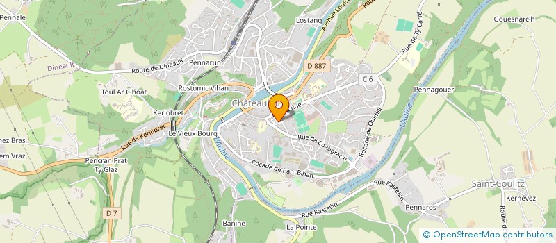 localisation de l'entreprise COMITE DU SECOURS POPULAIRE DE CHATEAULIN à CHATEAULIN