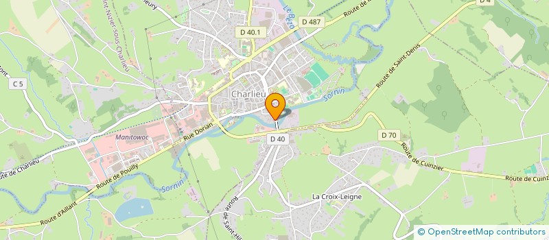 localisation de l'entreprise COMITE DU SECOURS POPULAIRE FRANCAIS à CHARLIEU