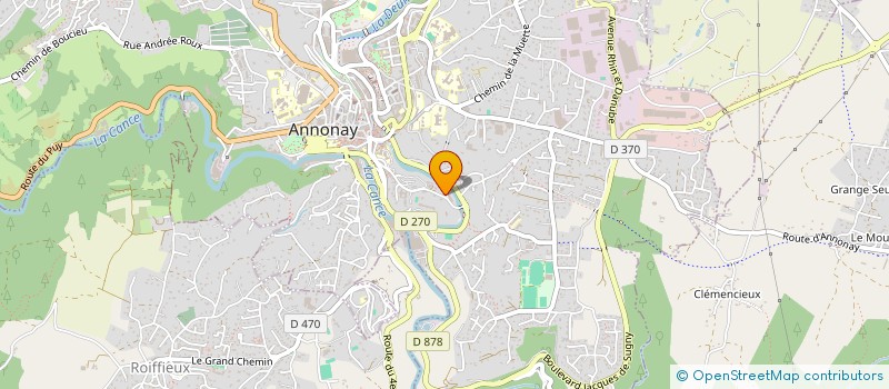 localisation de l'entreprise COMITE DU SECOURS POPULAIRE FRANCAIS D'ANNONAY à ANNONAY