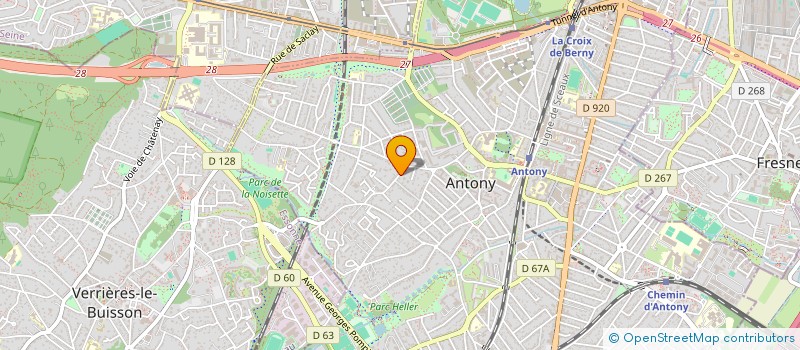 localisation de l'entreprise COMITE DU SECOURS POPULAIRE FRANCAIS D'ANTONY à ANTONY