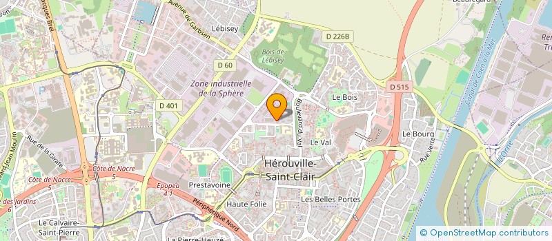 localisation de l'entreprise COMITE DU SECOURS POPULAIRE FRANCAIS DE HEROUVILLE SAINT CLAIR à HEROUVILLE-SAINT-CLAIR