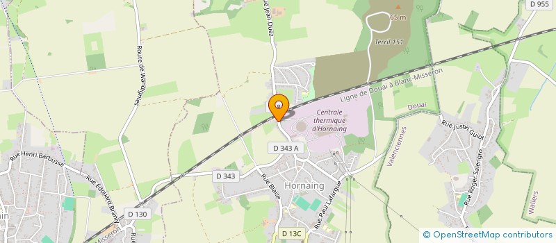 localisation de l'entreprise COMITE DU SECOURS POPULAIRE FRANCAIS DE HORNAING  HORNAING