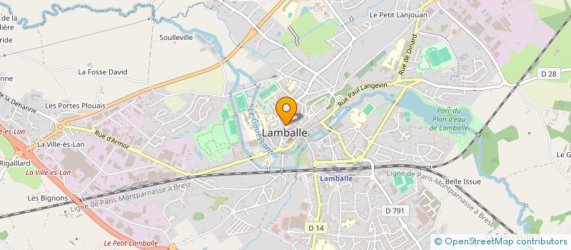 localisation de l'entreprise COMITE DU SECOURS POPULAIRE FRANCAIS DE LAMBALLE à LAMBALLE-ARMOR