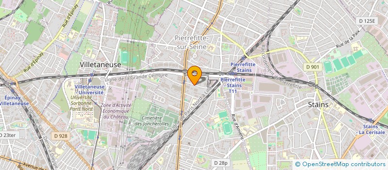 localisation de l'entreprise COMITE DU SECOURS POPULAIRE FRANCAIS DE PIERREFITTE  PIERREFITTE-SUR-SEINE