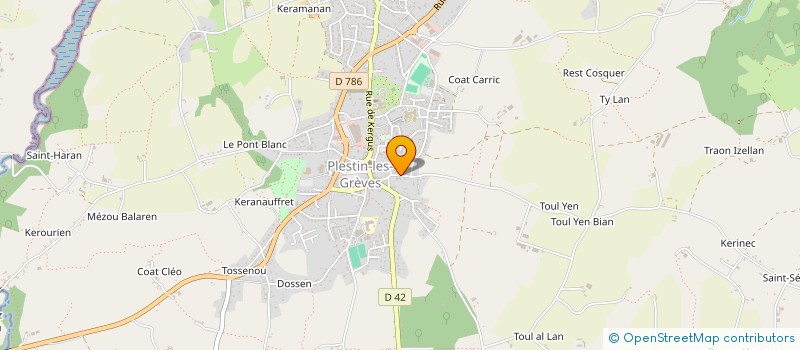 localisation de l'entreprise COMITE DU SECOURS POPULAIRE FRANCAIS DE PLESTIN-LES-GREVES à PLESTIN-LES-GREVES