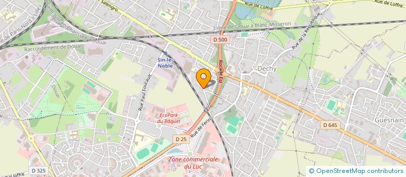 localisation de l'entreprise COMITE DU SECOURS POPULAIRE FRANCAIS DE SIN LE NOBLE  SIN-LE-NOBLE