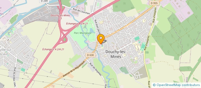 localisation de l'entreprise COMITE DU SECOURS POPULAIRE FRANCAIS DOUCHY LES MINES à DOUCHY-LES-MINES