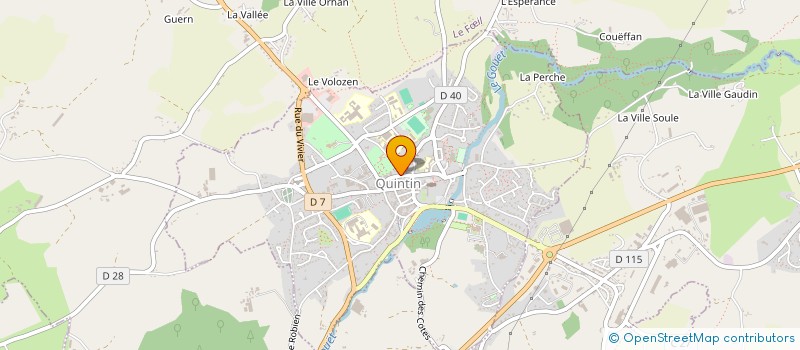 localisation de l'entreprise COMITE DU SECOURS POPULAIRE FRANCAIS DU PAYS DE QUINTIN à QUINTIN