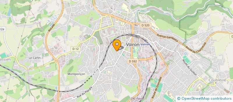 localisation de l'entreprise COMITE DU SOUVENIR A LA MEMOIRE DU GENERAL DE GAULLE  VOIRON