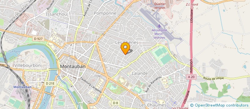 localisation de l'entreprise COMITE DU TARN ET GARONNE D'AIKIDO BUDO  MONTAUBAN