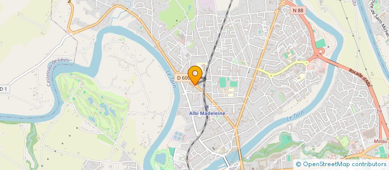 localisation de l'entreprise COMITE DU TARN FEDER.FRANC. SPORT ADAPTE à ALBI