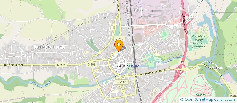 localisation de l'entreprise COMITE E FETES ISSOIRE  ISSOIRE