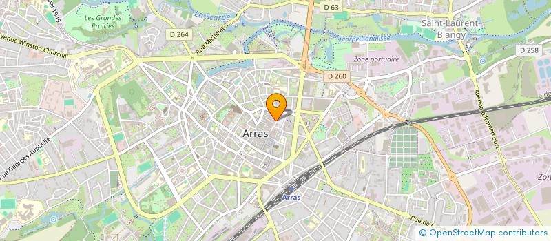 localisation de l'entreprise COMITE ECONOM FRUITS LEGUMES NORD FRANCE à ARRAS