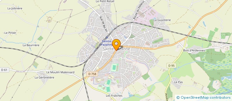 localisation de l'entreprise COMITE ECONOMIQUE ET SOCIAL COMMUNAL à SAINTE-PAZANNE