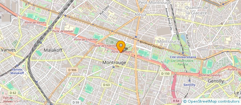 localisation de l'entreprise COMITE ECONOMIQUE ET SOCIAL DE CHRONOPOST  MONTROUGE