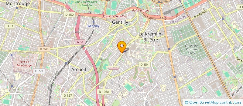 localisation de l'entreprise COMITE ECONOMIQUE ET SOCIAL DE LA SOCIETE SENI PROPRETE MULTISERVICES  GENTILLY