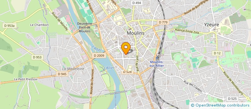 localisation de l'entreprise COMITE EMILE GUILLAUMIN à MOULINS