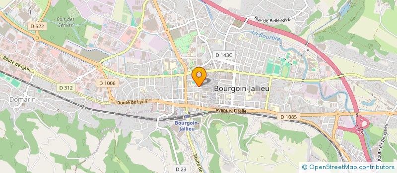 localisation de l'entreprise COMITE EMPLOI CHOMEUR PRECAIRE  BOURGOIN-JALLIEU