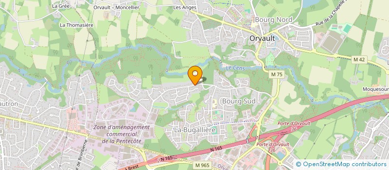 localisation de l'entreprise COMITE ENT CHEVEUX BLANCS à ORVAULT