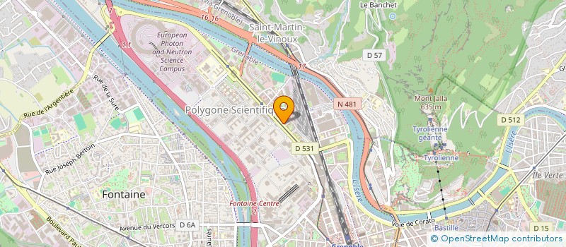 localisation de l'entreprise COMITE ENT CISI à GRENOBLE