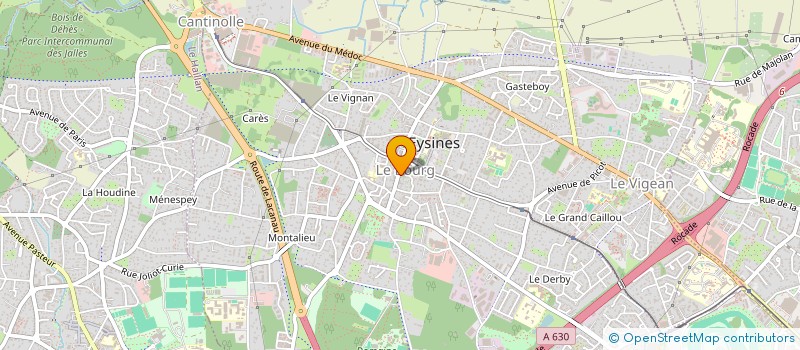 localisation de l'entreprise COMITE ENTENTE ASSOCIATIONS ANCIENS COMBATTANTS ET VICTIMES GUERRE EYSINES à EYSINES