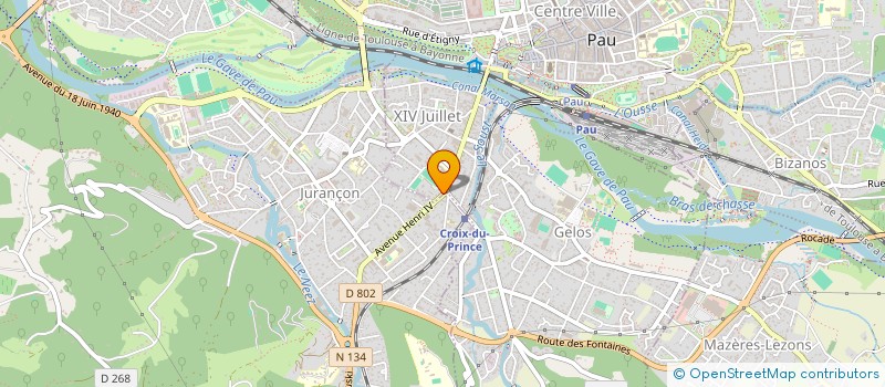 localisation de l'entreprise COMITE ENTENTE DE L'ADOUR HABITAT ADAPTE à PAU