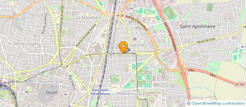 localisation de l'entreprise COMITE ENTENTE DEFICIENCE VISUELLE à DIJON