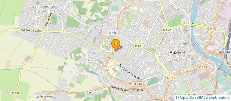 localisation de l'entreprise COMITE ENTENTE DEPART.ASSOC.PERSONNES AG à AUXERRE