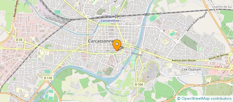 localisation de l'entreprise COMITE ENTENTE DES ACVG DE COORDIN D ASS PATRIOT CARCASSONE à CARCASSONNE