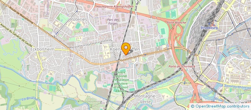 localisation de l'entreprise COMITE ENTR ALSACIENNE DE PORTAGE DNA à STRASBOURG